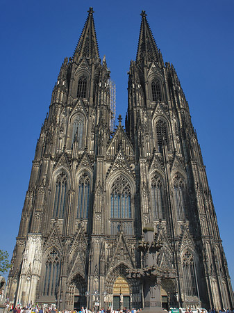 Westfassade des Kölner Doms Fotos