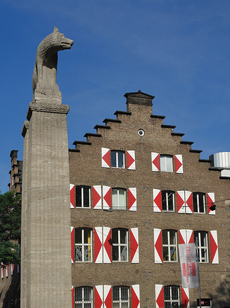 Foto Wolfsstatue und Stadtmuseum - Köln