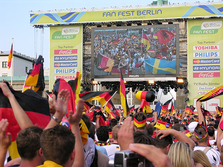Leinwand und Fans