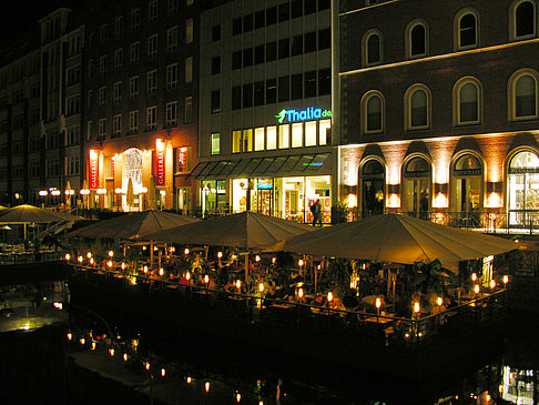 Foto Bleichenfleet bei Nacht - Hamburg