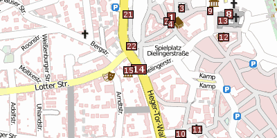 Felix-Nussbaum-Haus Stadtplan